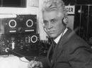 Hiram Percy Maxim, 1AW, in a ship's radio room. [QST, May 1924, p 16] 