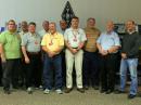 Left to right: George Strayline, W2GSS; Tom Brehmer, N0LOH; Dan Pruitt, AE6SX; Mike Lisenco, N2YBB; Gene Clark, W4AYK; J.M. Rowe, N5XFW; Dean Feken, KL7MA; Jay Urish, W5GM; Garth Crowe, N7XKT; Lee Cooper, W5LHC; David Greenhut, N6HD, and Chuck Skolaut, K0BOG. [Steve Ewald, WV1X, Photo]